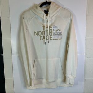The North Face Cream Logo Pullover Hoodie